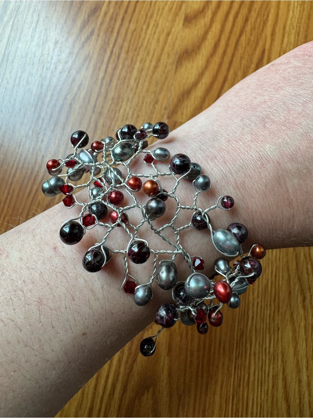 Handcrafted Woven Beaded Bracelet